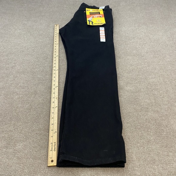 Wrangler Cowboy Cut 13MWZ Jeans Mens Size 36x32 Black Straight Denim Western New - Picture 9 of 12